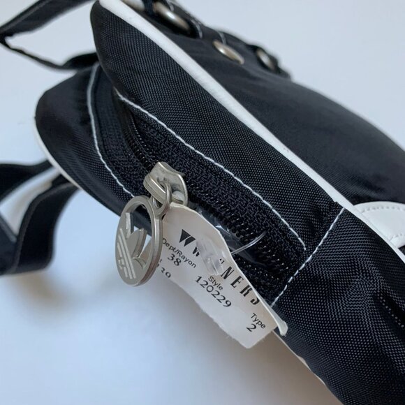BNWT-Y2K Adidas Black Nylon Mini Bag - Picture 2 of 5